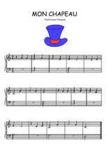 Téléchargez l'arrangement pour piano de la partition de Traditionnel-Mon-chapeau en PDF